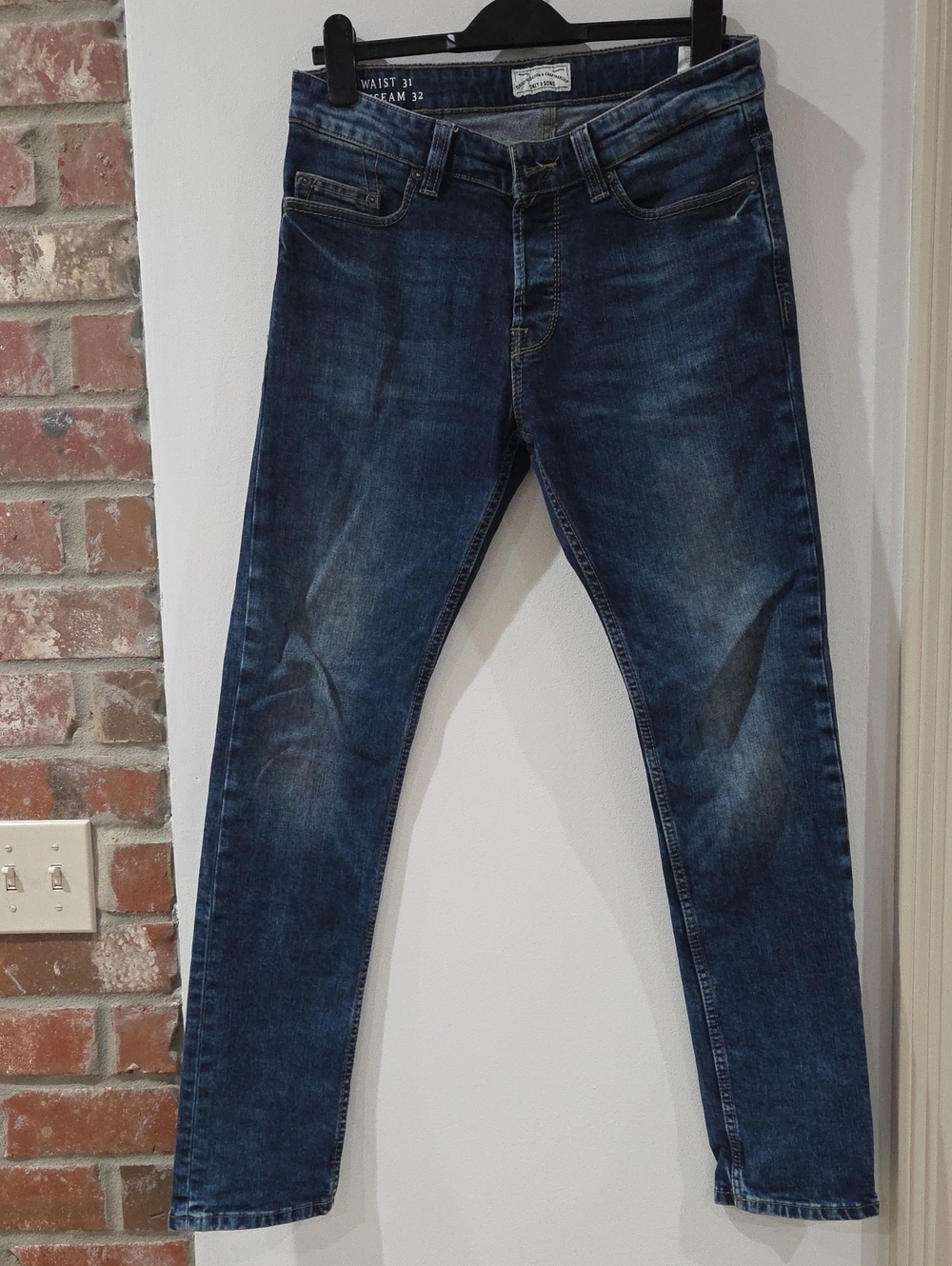 ONLY & SONS Dark Blue Slim Straight Jeans